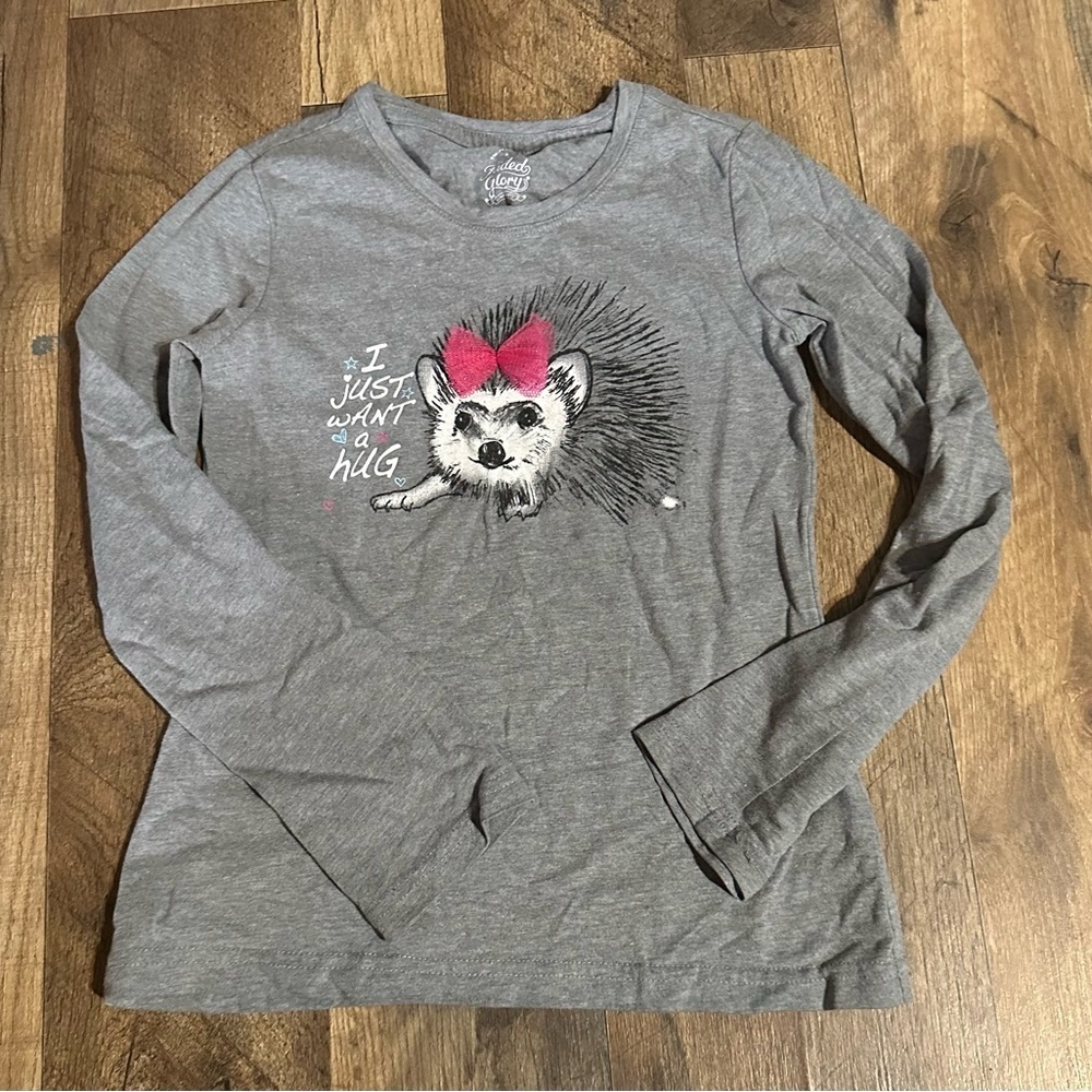 I just want a hug faded glory girls long sleeve shirt